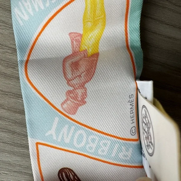 Hermes funny ice cream twilly - Picture 6 of 12